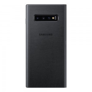 Samsung LED view fliptok LED fény kijelzéssel Samsung S10 Plus fekete