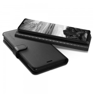Huawei P30 Pro Spigen Wallet S flip tok fekete színben