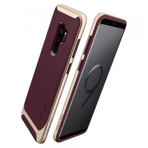 Spigen Neo Hybrid tok Samsung S9 Plus burgundy vörös