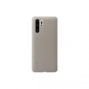 Huawei P30 Smart View gyári fliptok kijelző betekintéssel barna színben