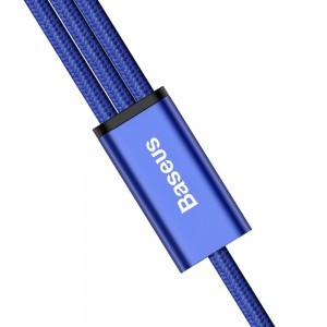 Baseus Rapid micro USB/ Lightning/ USB Type-C kábel 1,2m 3A kék