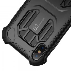 iPhone XS MAX Baseus Cold fokozott védelmet biztosító tok szellőző nyílásokkal fekete