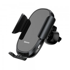 Baseus Smart Gravity univerzális szellőzőre erősíthető elektromos autós telefontartó fekete
