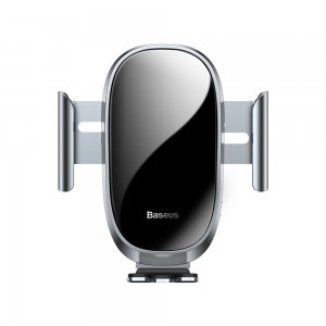 Baseus Smart Gravity univerzális szellőzőre erősíthető elektromos autós telefontartó ezüst