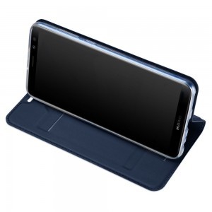DUXDUCIS SKINPRO Huawei P20 Lite kék flip tok