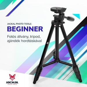 Jackal Beginner fényképező állvány, tripod (142cm)-0