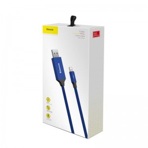 Baseus Artistic USB/Lightning kábel 2A, 5M kék