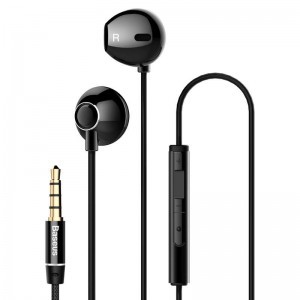 Baseus H06 Encok lateral fülhallgató fekete 3.5mm jack