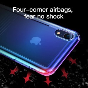 iPhone XR fekete tok Baseus Colorful Airbag (WIAPIPH61-XC01)