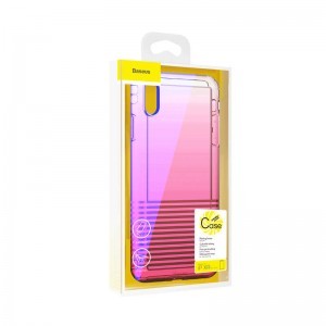 Baseus Colorful Airbag tok iPhone XR pink