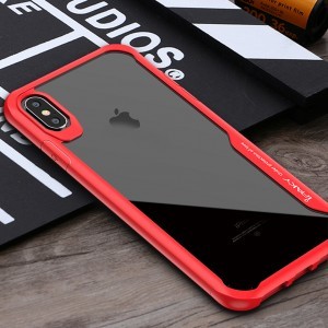 IPAKY Survival gél tok fokozott védelemmel iPhone XS MAX piros színben