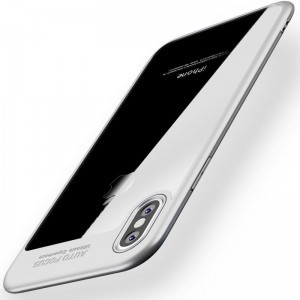 IPAKY Frame áttetsző TPU tok iPhone X/XS fehér színű kerettel