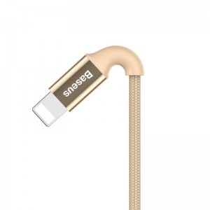 Baseus Shining USB/Lightning kábel 2A/1m arany színben
