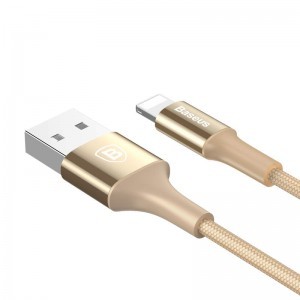 Baseus Shining USB/Lightning kábel 2A/1m arany színben