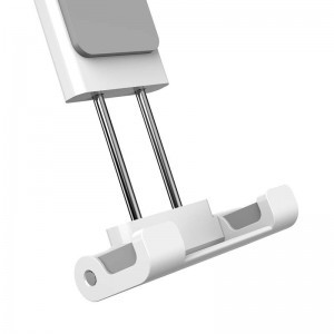 Baseus univerzális autós telefon és tablet tartó fejtámlára szerelhető fehér-ezüst (SUHZ-2S)
