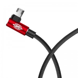 Baseus MVP Double-sided könyök Micro USB kábel 1.5A 2M fekete