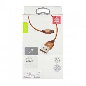 Baseus Yiven Nylon harisnyázott Micro-USB kábel 2A 1m kávé színben