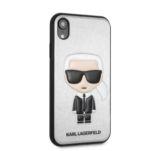 Karl Lagerfeld Iconic tok iPhone XR ezüst