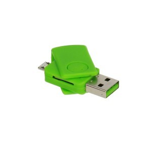 Micro SD kártya olvasó zöld