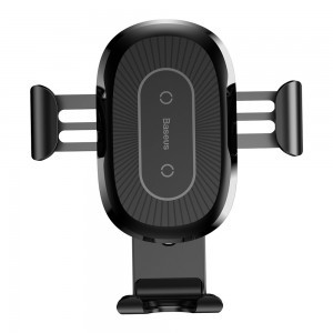Baseus Gravity vezeték nélküli autós Qi gyorstöltő és telefontartó flexibilis karral fekete