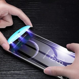 9H kijelzővédő üvegfólia UV LED lámpával Samsung S10