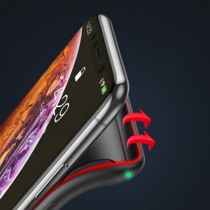 iPhone XS Baseus Smart szilikon tok beépített akkumulátorral fekete