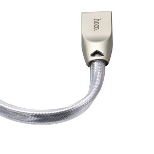 Hoco Jelly Knitted USB - Micro-USB kábel ezüst