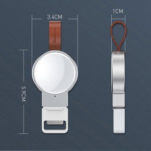 Baseus Dotter mini Qi 2.5W vezeték nélküli Apple Watch töltő fehér (WXYDIW02-02)