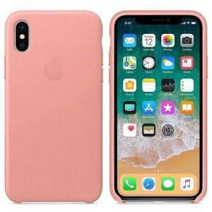 Apple MRGH2ZM/A bőr tok iPhone X/XS rózsaszín gyári