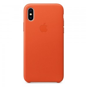 Apple MRGK2ZM/A bőr tok iPhone X/XS narancssárga gyári