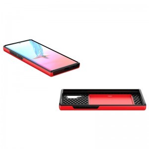 SMD Samsung Galaxy Note 10 N10-008 tok, bankkártya tartóval piros színben