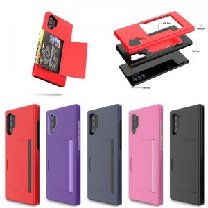 SMD Samsung Galaxy Note 10 N10-008 tok, bankkártya tartóval rózsaszín