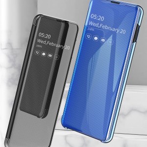 SMD Luxury View fliptok Samsung S9 tok kék színben