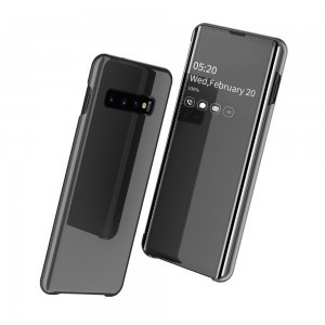 SMD Luxury View fliptok Samsung S10 Plus tok fekete színben
