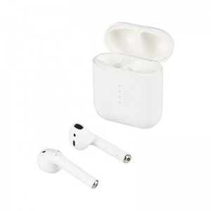 SMD NEW i10 TWS (new version) bluetooth headset, fülhallgató, fehér színben (wireless töltéssel)