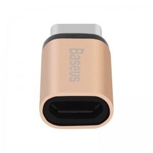 Baseus Sharp Micros USB - Type-C átalakító adapter pezsgő arany