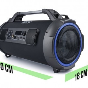 UNIQ Sing hordozható bluetooth hangszóró LED világítással fekete