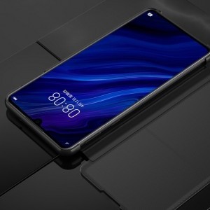 SMD Luxury View fliptok Huawei P30 tok fekete színben