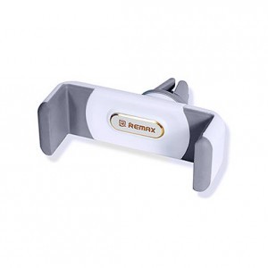 Remax szellőző lamellára rögzthető autós telefontartó szürke/fehér