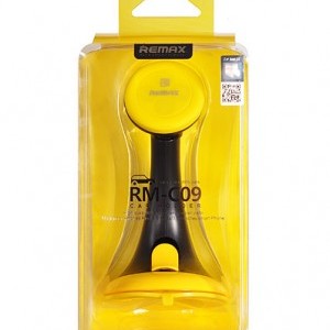 Remax mágneses autós telefontartó fekete/sárga