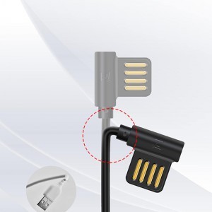 REMAX USB-A - Micro USB Axe RC-083m 1.8m fekete, 1A max teljesítménnyel