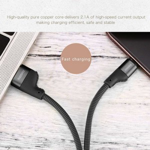 Remax Camaroon USB/Type-C kábel zöld