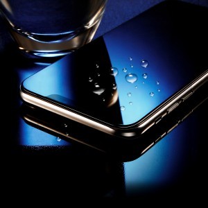 Baseus 3D kijelzővédő 9H Anti-Blue Light üvegfólia PET kerettel iPhone X/XS/11 Pro fekete