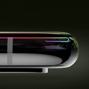 iPhone XS Baseus Ultravékony kijelzővédő 9H üvegfólia fekete