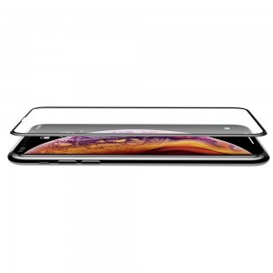 iPhone XI 6.5/ XS MAX Baseus Rigid-edge 3D kijelzővédő üvegfólia megerősített kerettel fekete