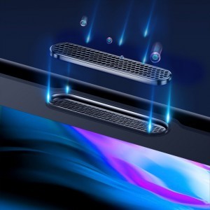 Baseus 3D kijelzővédő 9H üvegfólia hangszóró védelemmel iPhone 11 Pro Max/XS MAX fekete