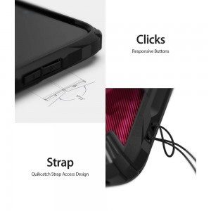 Ringke Fusion X Xiaomi Redmi Note 7 Camo Black terepmintás