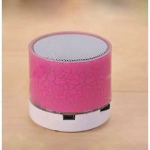 Hordozható Bluetooth hangszóró pink színben