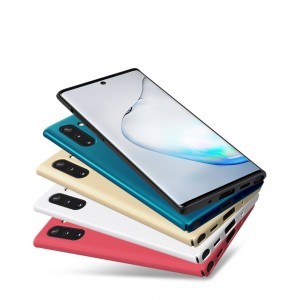 Nillkin Super Frosted Shield tok + ajándék támaszték Samsung Note 10 fekete
