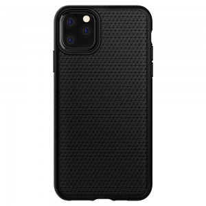 Spigen Liquid Air flexibilis TPU gél tok iPhone 11 Pro matt fekete tok